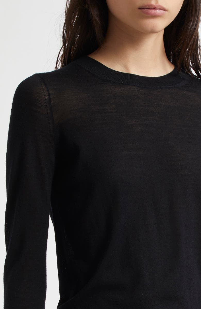 Nili Lotan Dixon Crewneck Merino Wool & Cashmere Sweater, Alternate, color, 