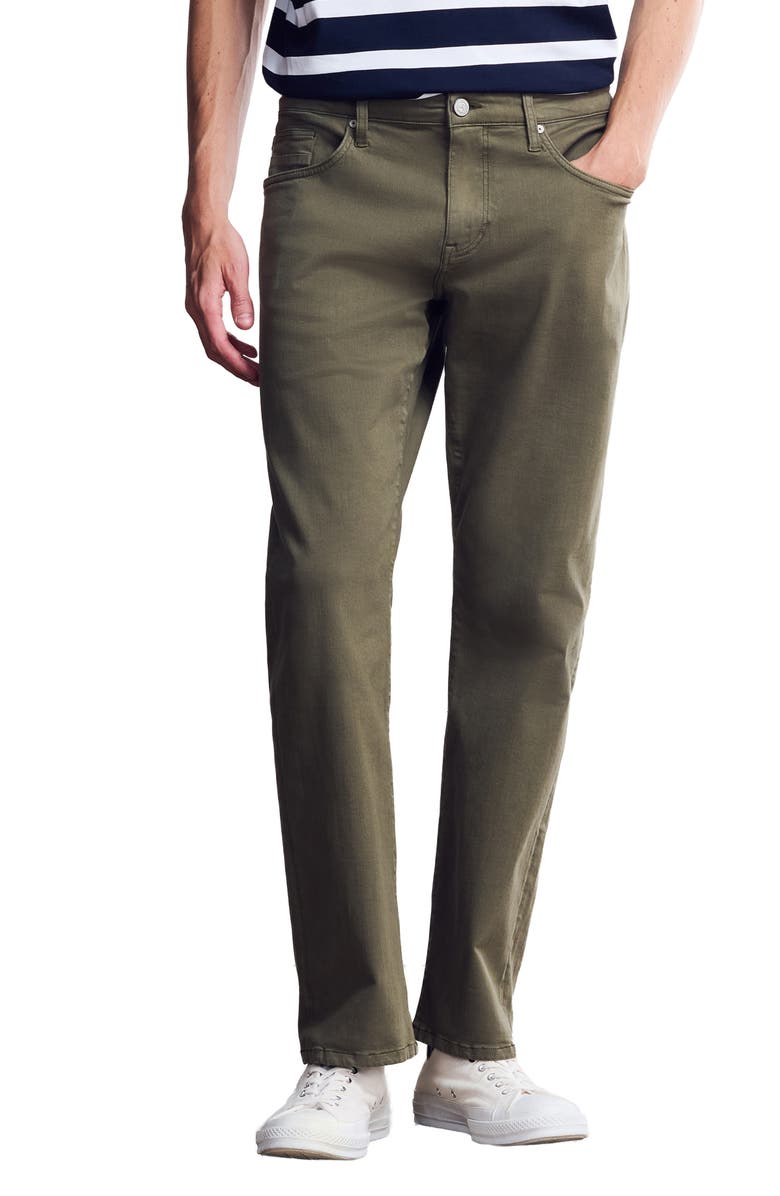 General Denim Works Roam Relaxed Straight Leg Jeans, Main, color, Dusty Olive