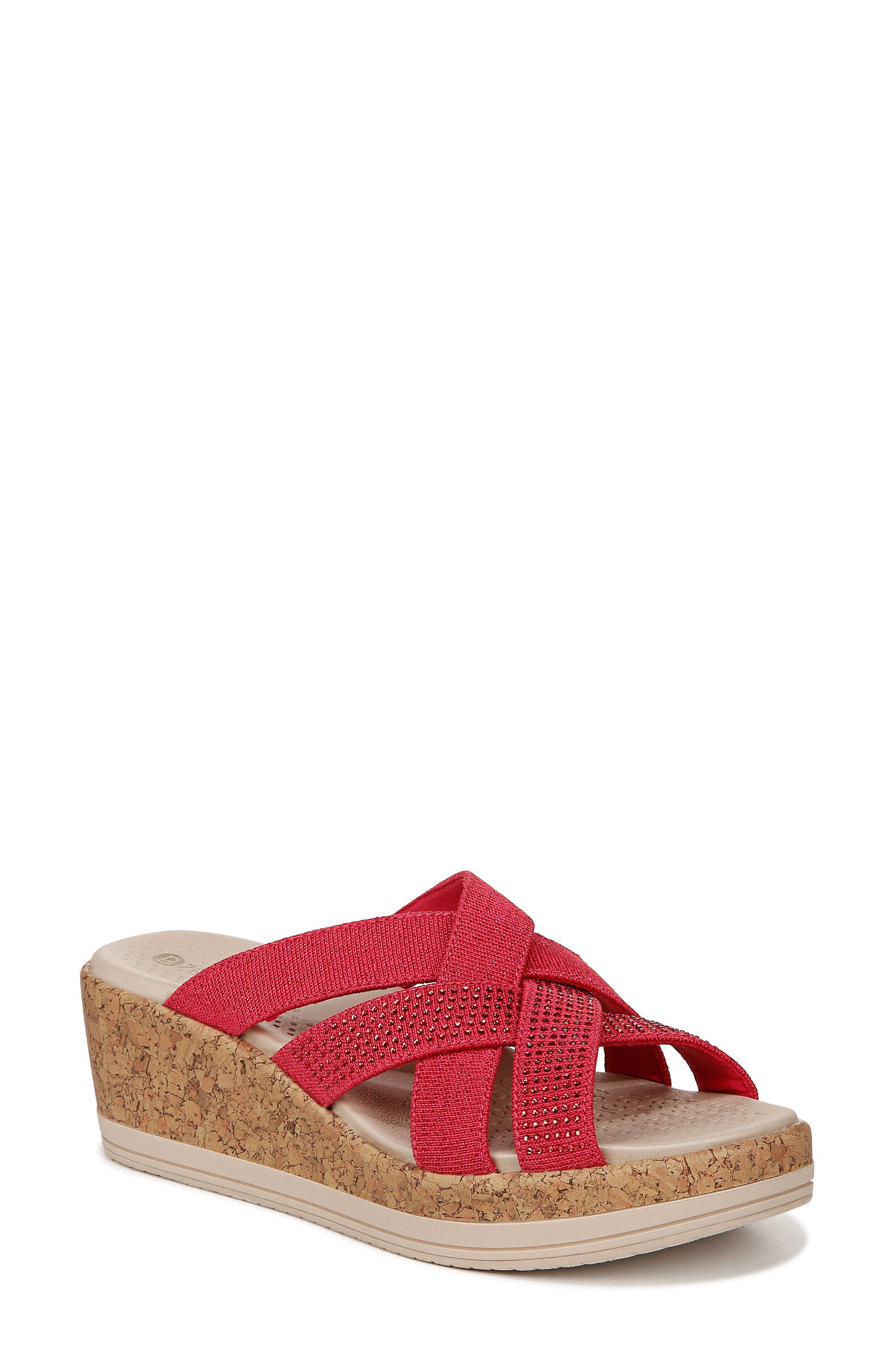 LifeStride Reign Crystal Embellished Slide Sandal, Main, color, Magenta