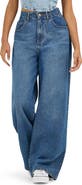Lee High Waist Pleated Wide Leg Jeans