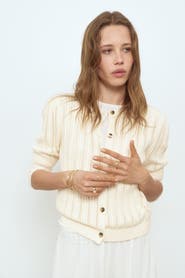 H&M Pointelle-knit Cardigan