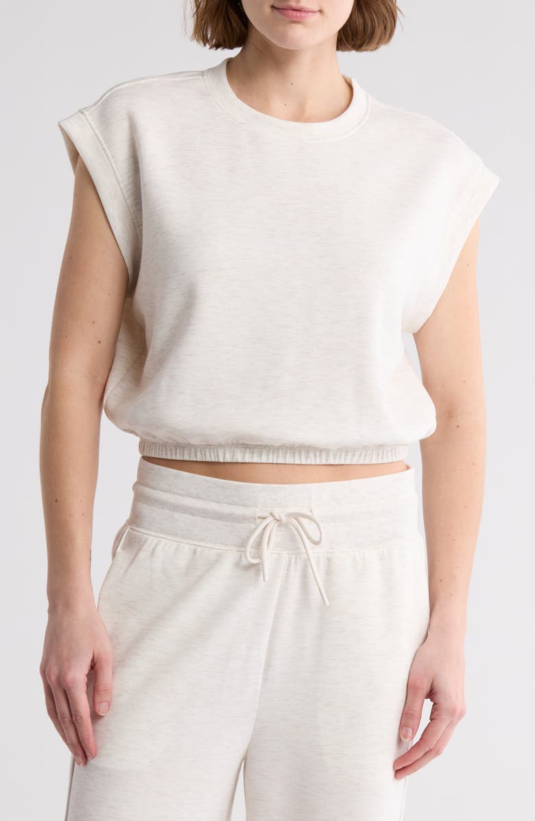 YOGALICIOUS Free Flow Scuba Knit Crop Top, Main, color, 