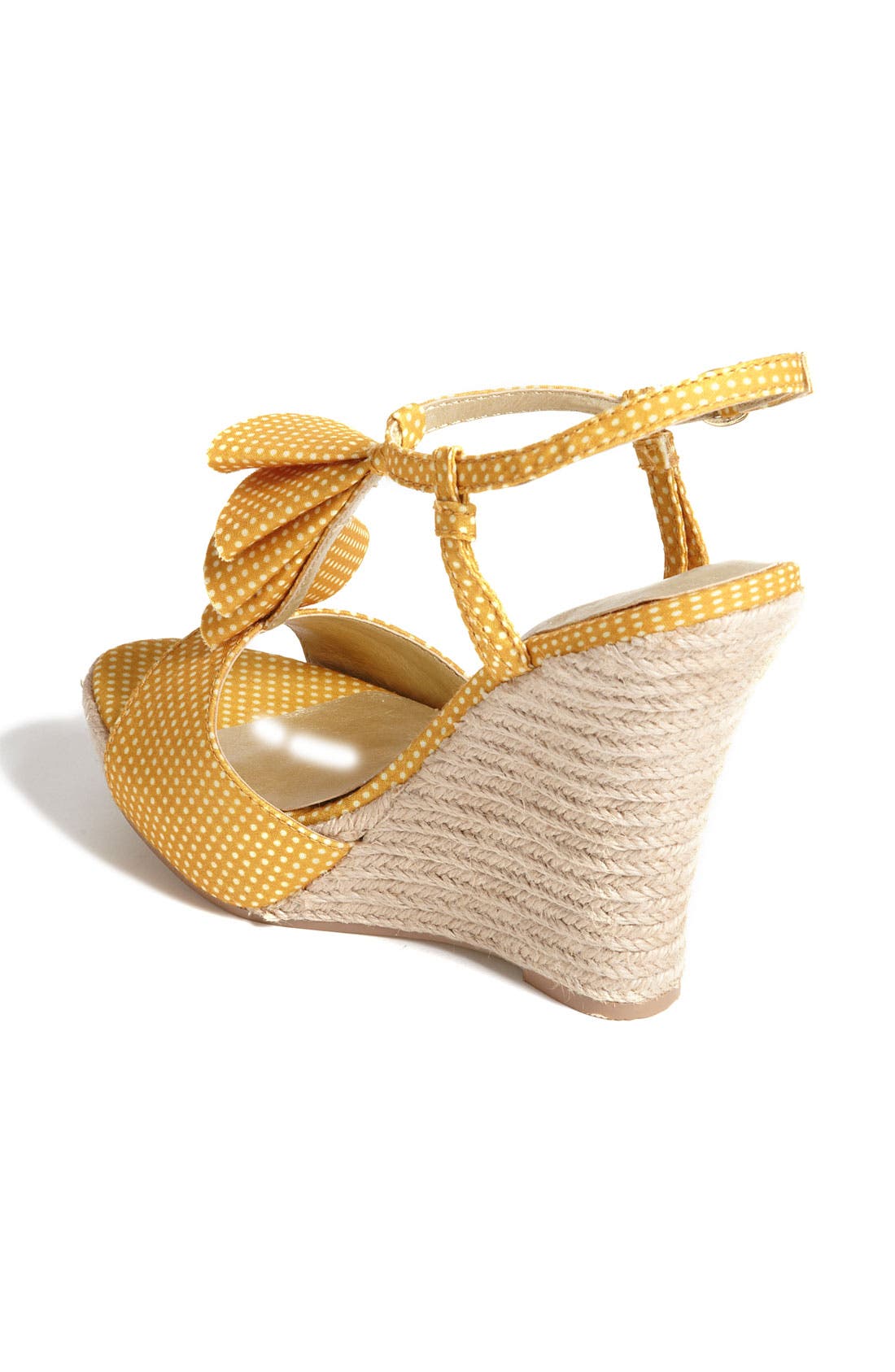 'How Do You Do' Sandal, Alternate, color, MUSTARD POLKA DOTS