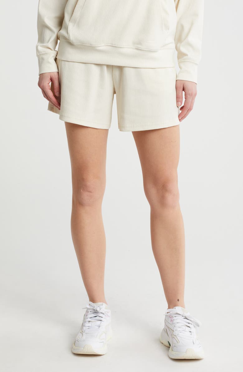 PUMA Essentials Elevated High Waist Shorts, Main, color,