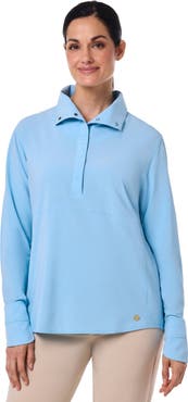 Coolibar Women's Catona Funnel Neck Long Sleeve Top, UPF 50+ Sun Protection