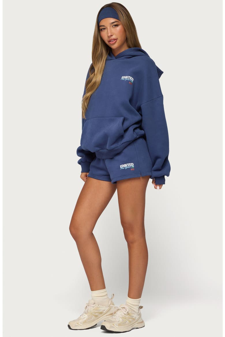 New York Sweat Shorts, Alternate, color, NAVY