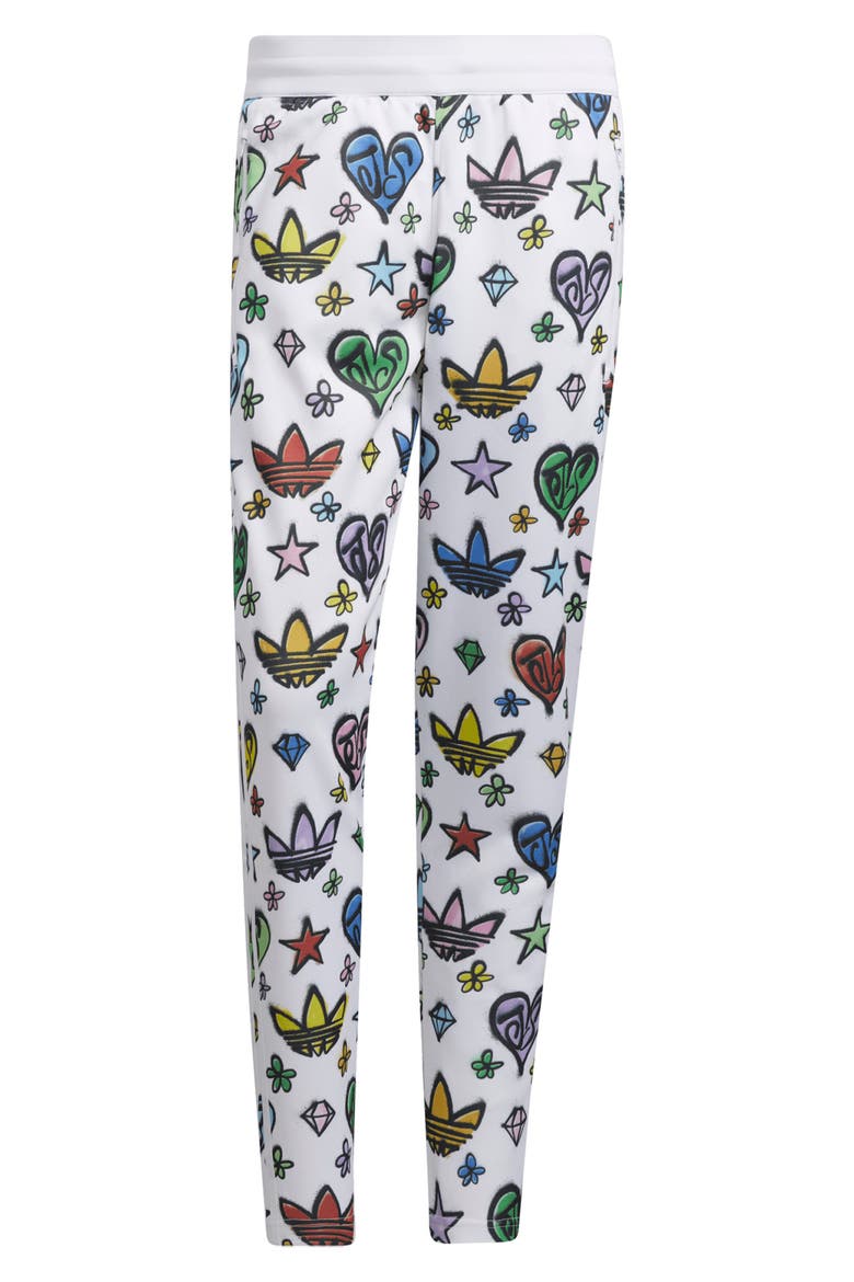 x Jeremy Scott Firebird Monogram Track Pants, Alternate, color, WHITE