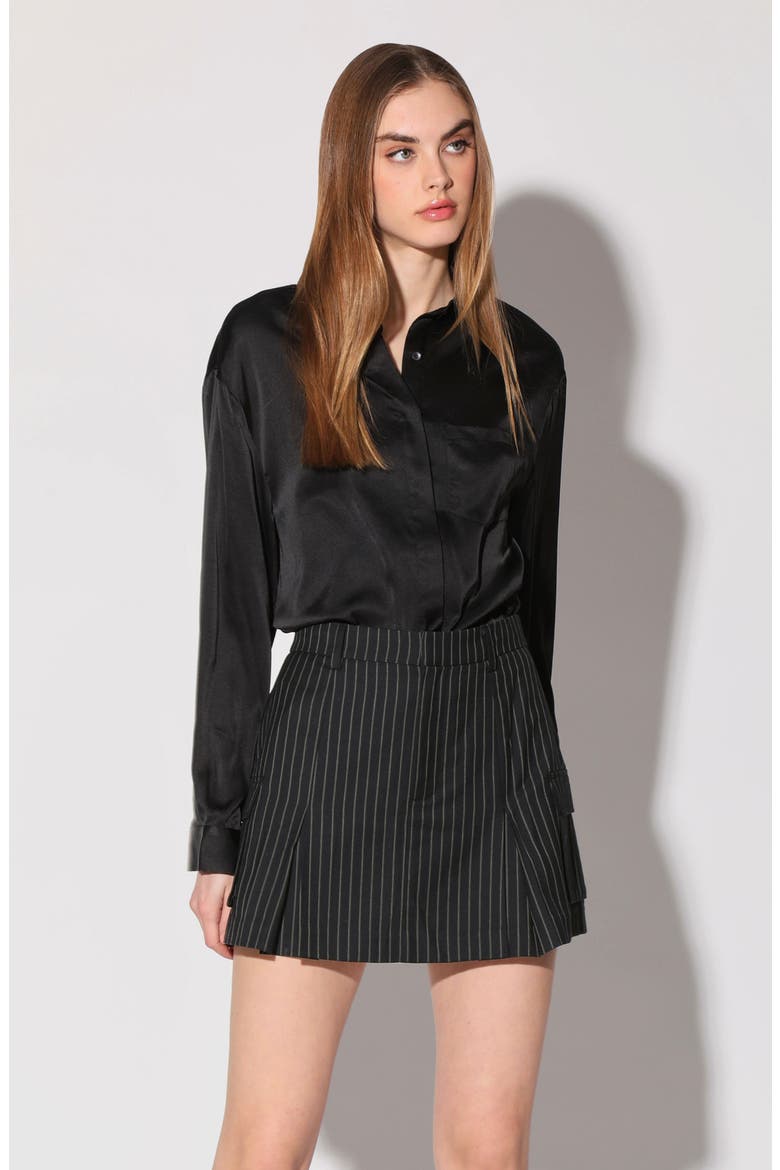 Thalia Pinstripe Miniskirt, Alternate, color, SPADE STRPE SUITING
