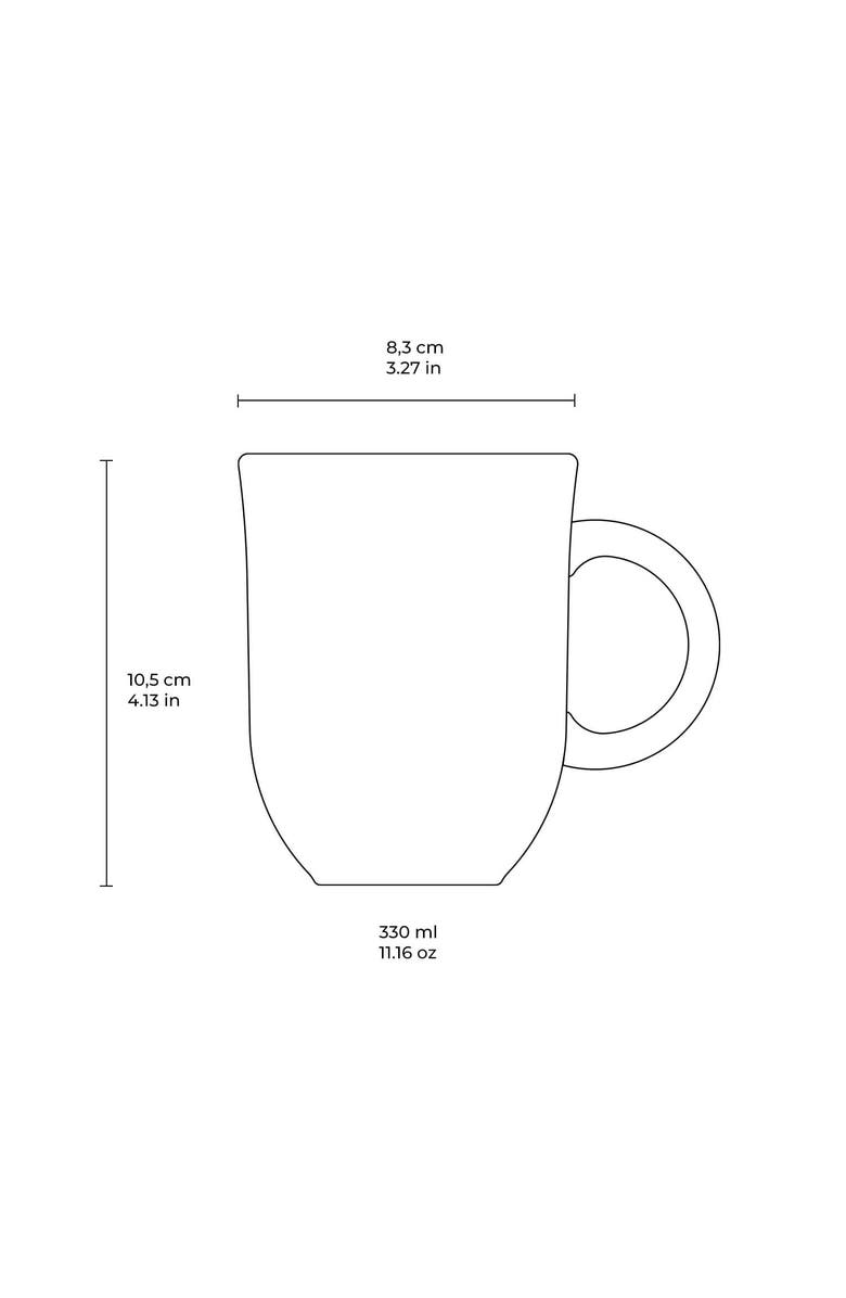 Porto Brasil Coup Mug Set of 4, Alternate, color, Black