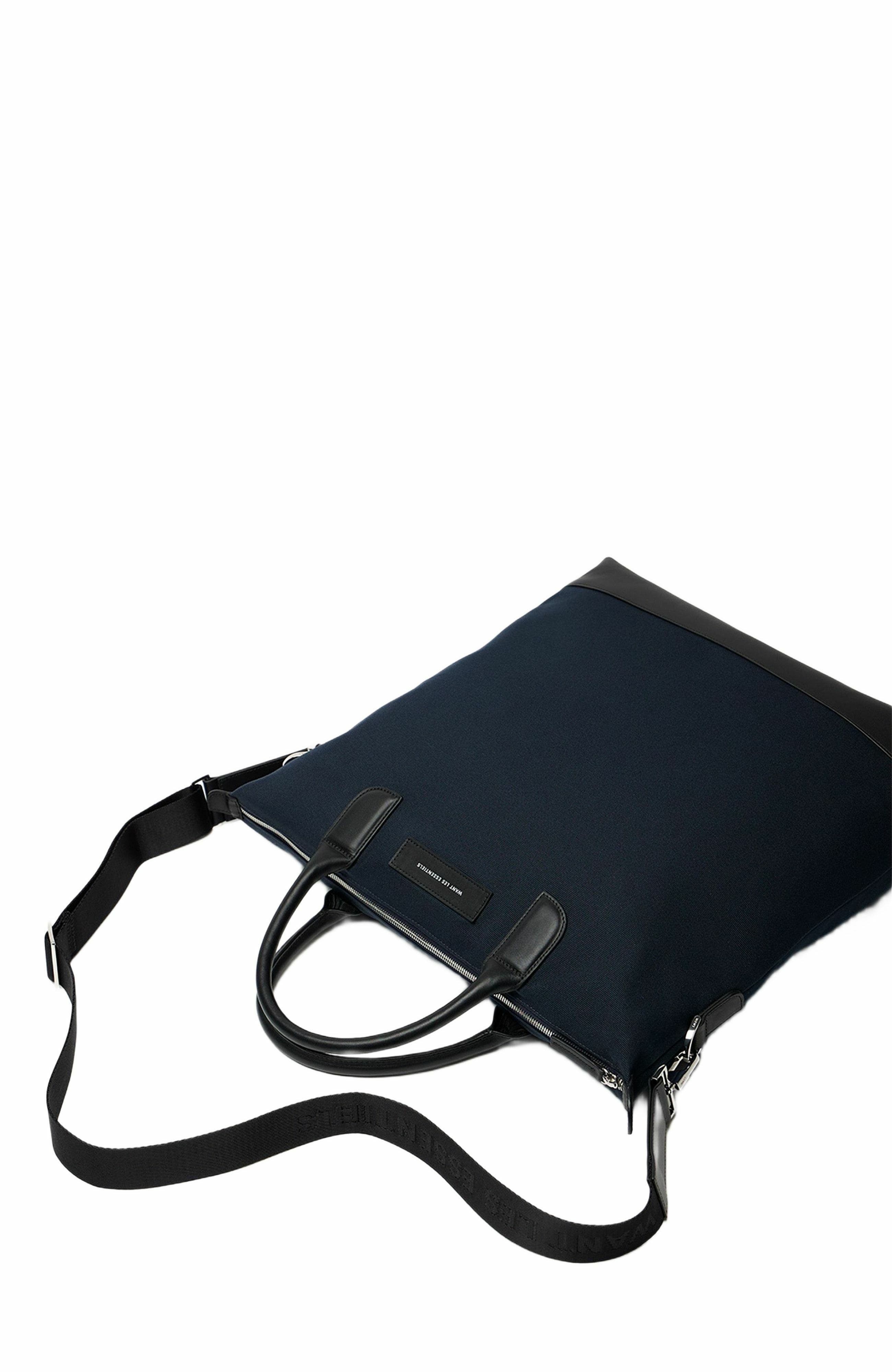 O'Hare Organic Cotton Canvas Tote, Alternate, color, Navy