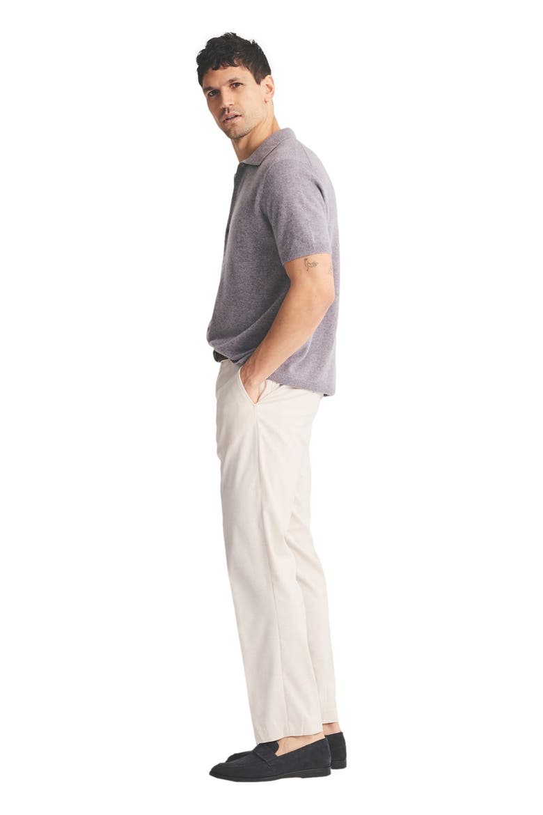 Signature Cashmere Short Sleeve Button Down, Alternate, color, Fog