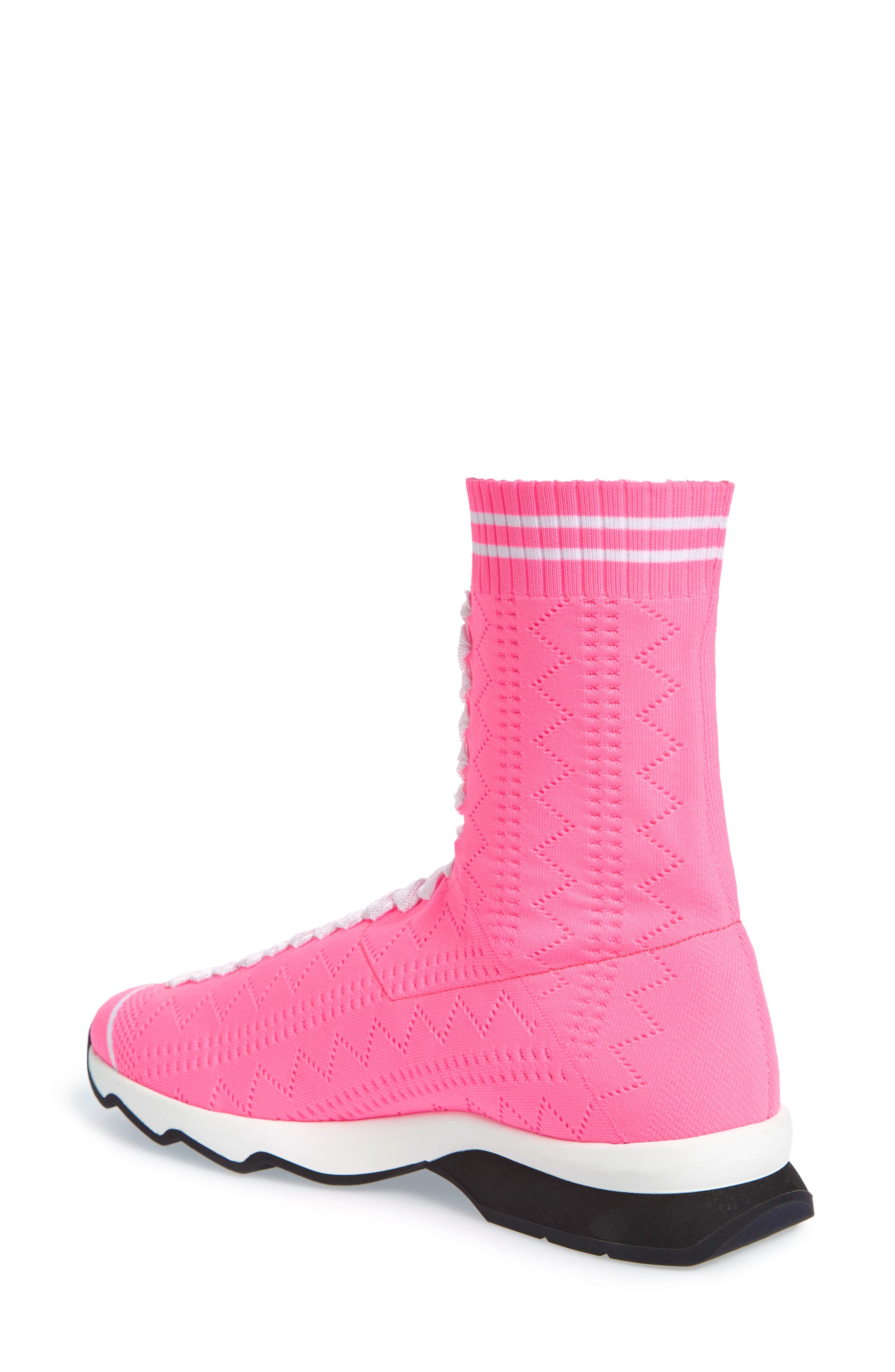 Fendi Rocko-Top Sock Sneaker, Alternate, color, 