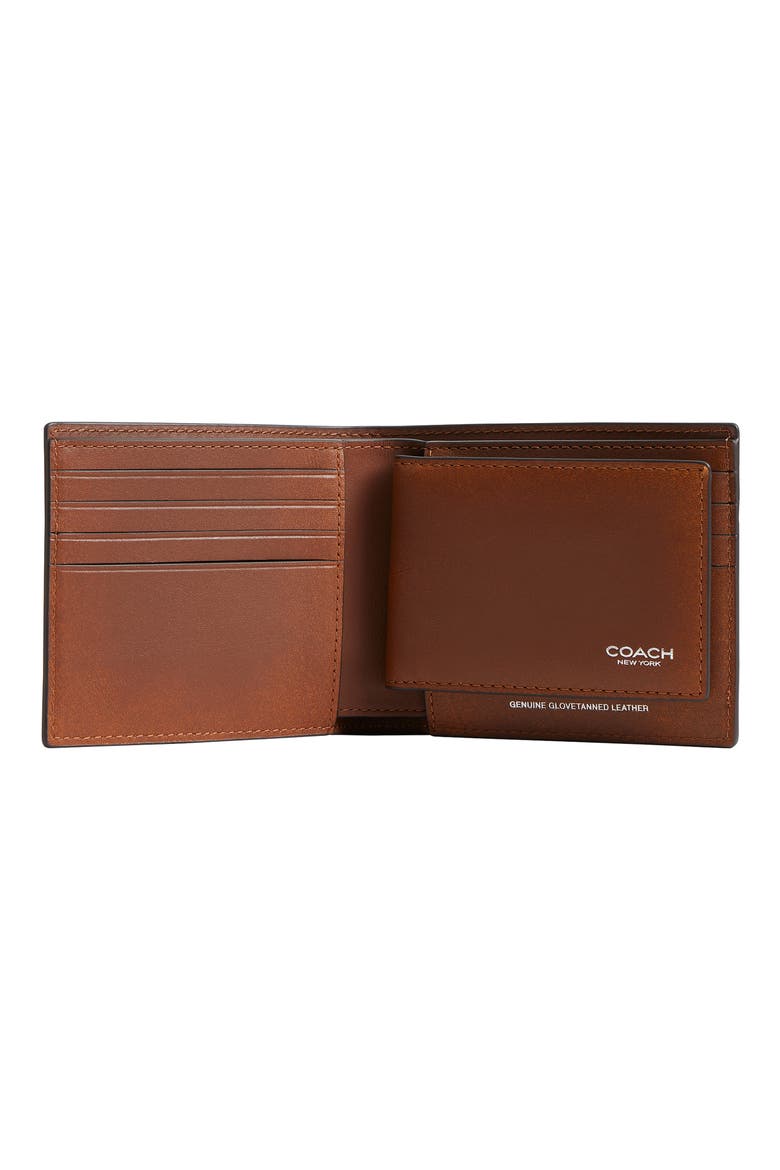 3-in-1 Loved Leather Bifold Wallet, Alternate, color, SADDLE/ BURNT SIENNA