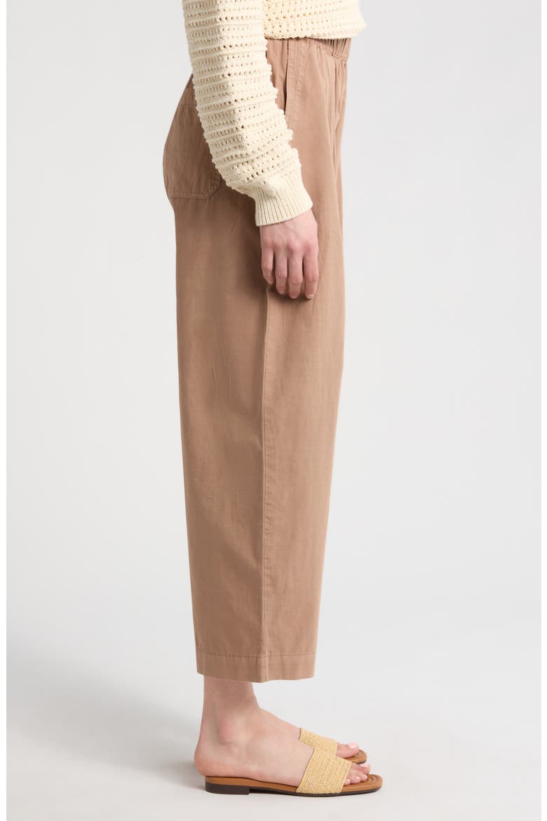 Kyra Poplin Pants, Alternate, color, TRUFFLE