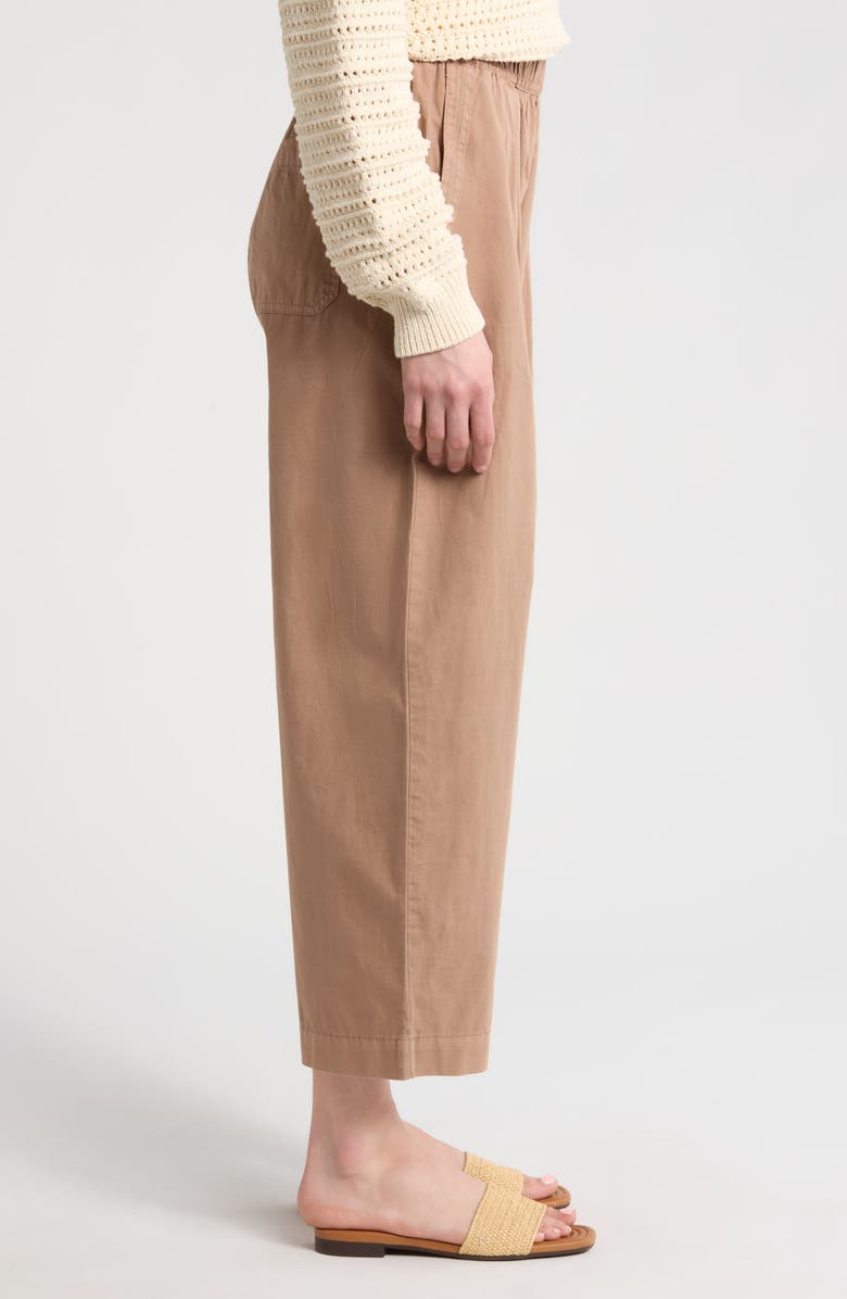 Marine Layer Kyra Poplin Pants, Alternate, color, Truffle