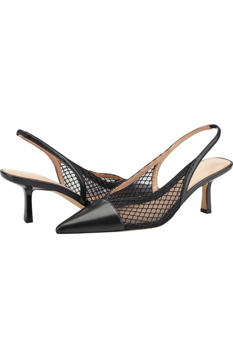 Marc Fisher LTD Gipsi Pointed Toe Slingback Pump, Alternate, color, Black