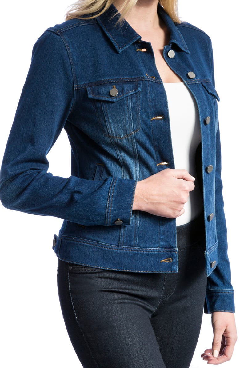 Liverpool Los Angeles Liverpool Knit Denim Jacket, Alternate, color,