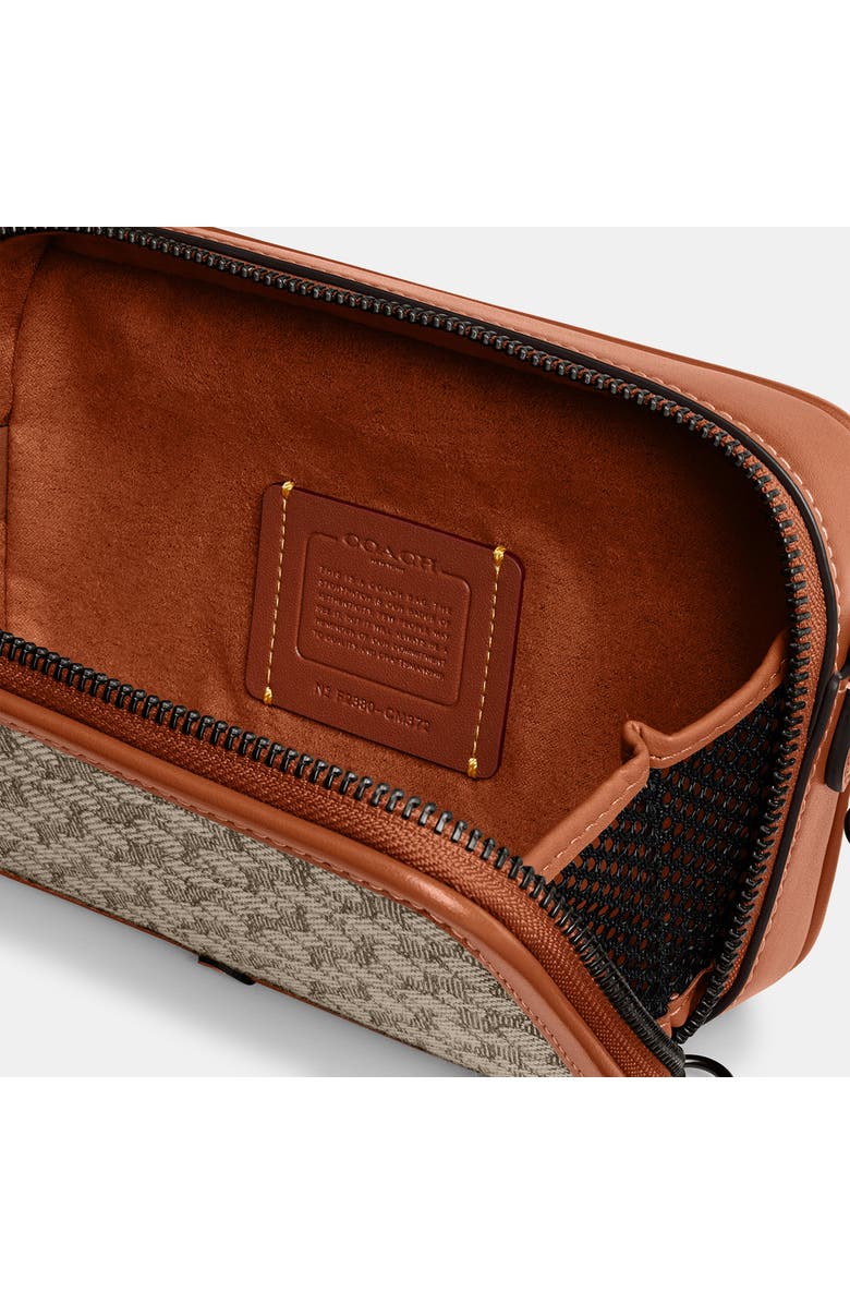 COACH Charter Micro Signature Jacquard & Leather Crossbody Bag, Alternate, color,