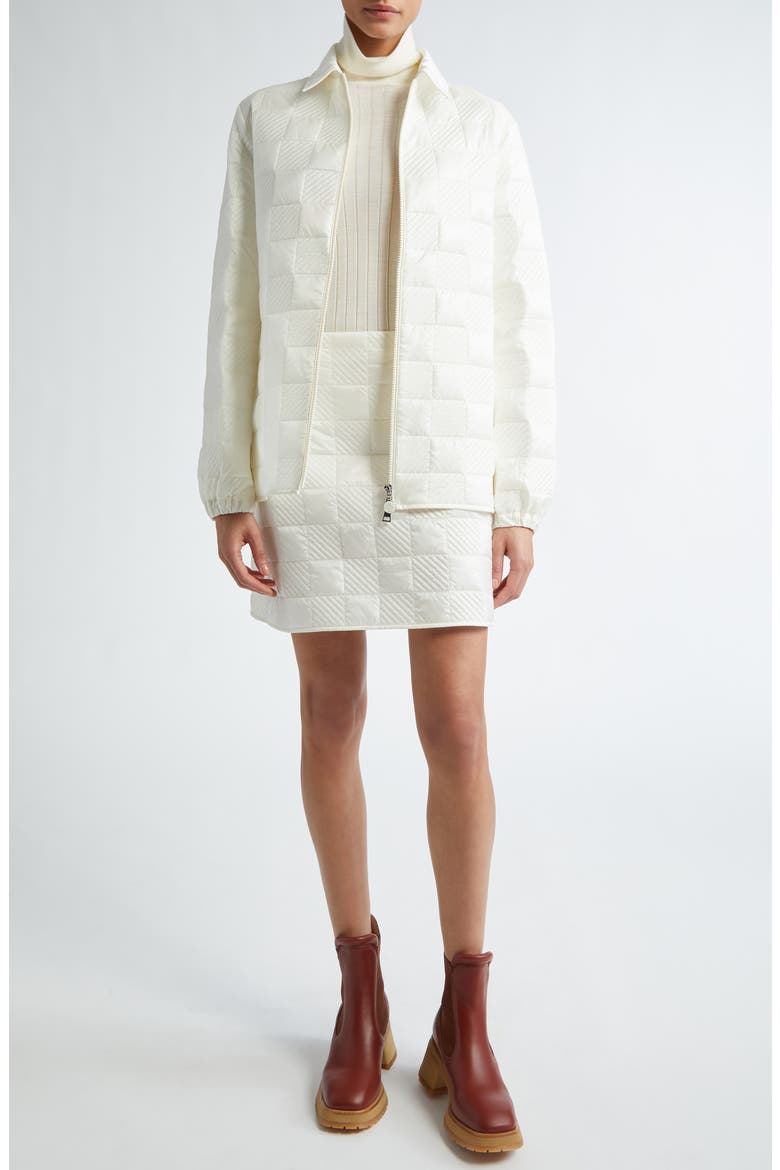 Quilted Nylon Jacket, Alternate, color, SILK WHITE