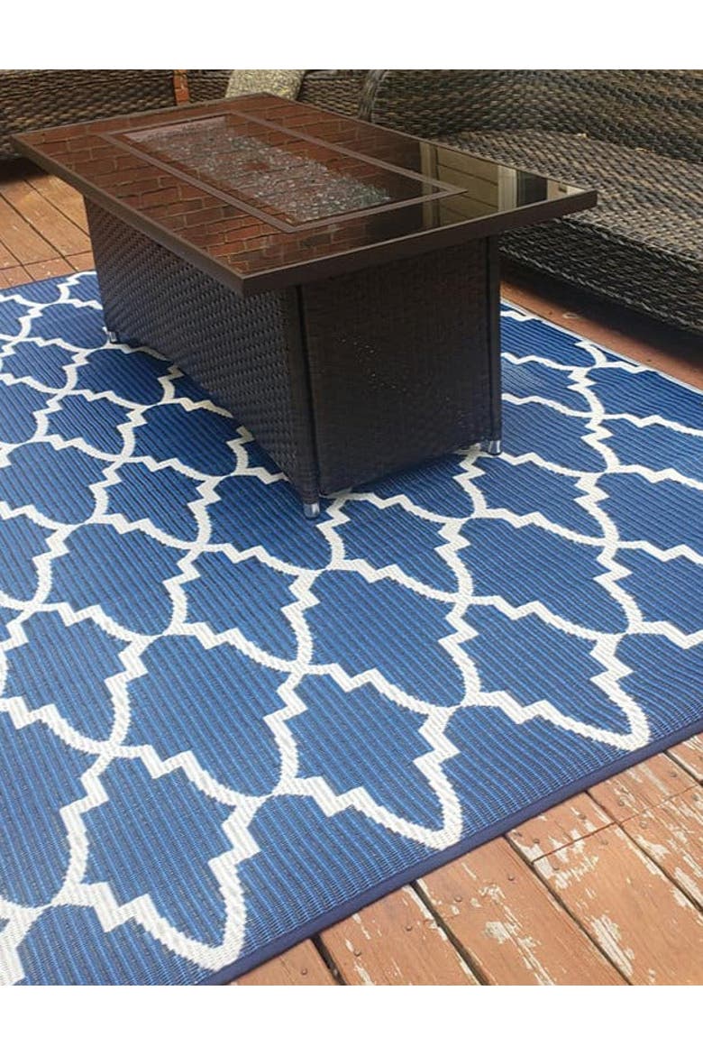 Casa Blanca Rug, Alternate, color, Blue White - 6'x9'