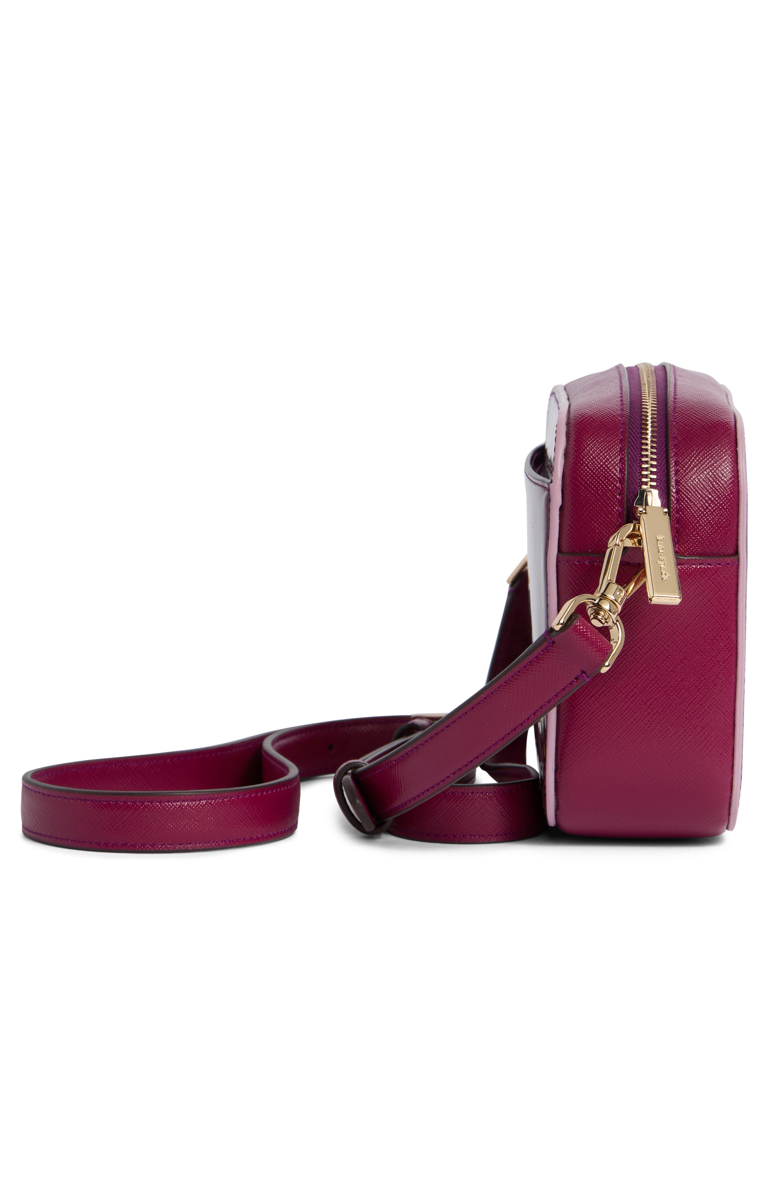 oh snap mini camera bag, Alternate, color, DARK RASPBERRY MULTI