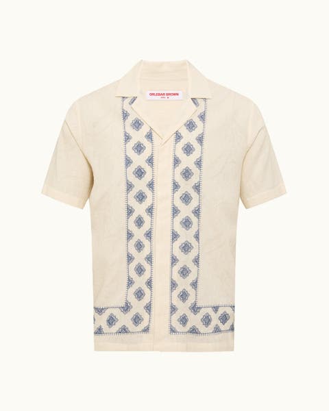 Maitan Embroidery Relaxed Fit Carnival Embroidery Shirt
