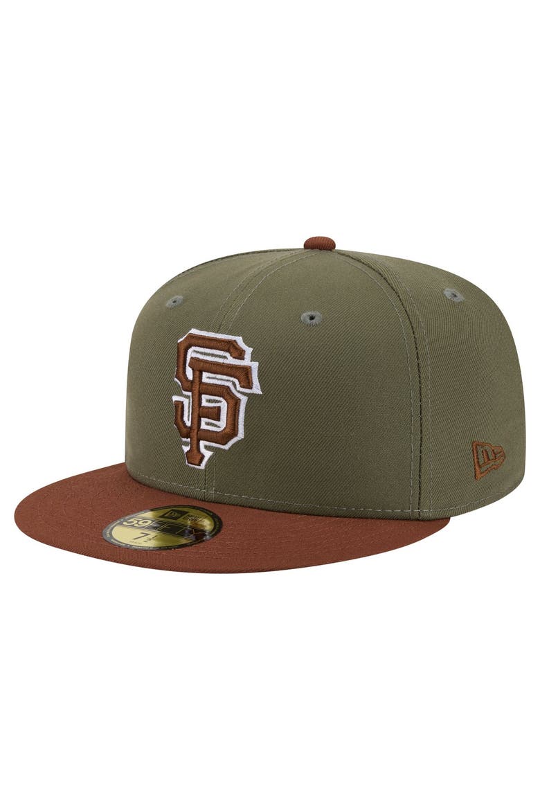 Men's New Era Olive/Brown San Francisco Giants Color Pack 59FIFTY Fitted Hat, Main, color, Olive