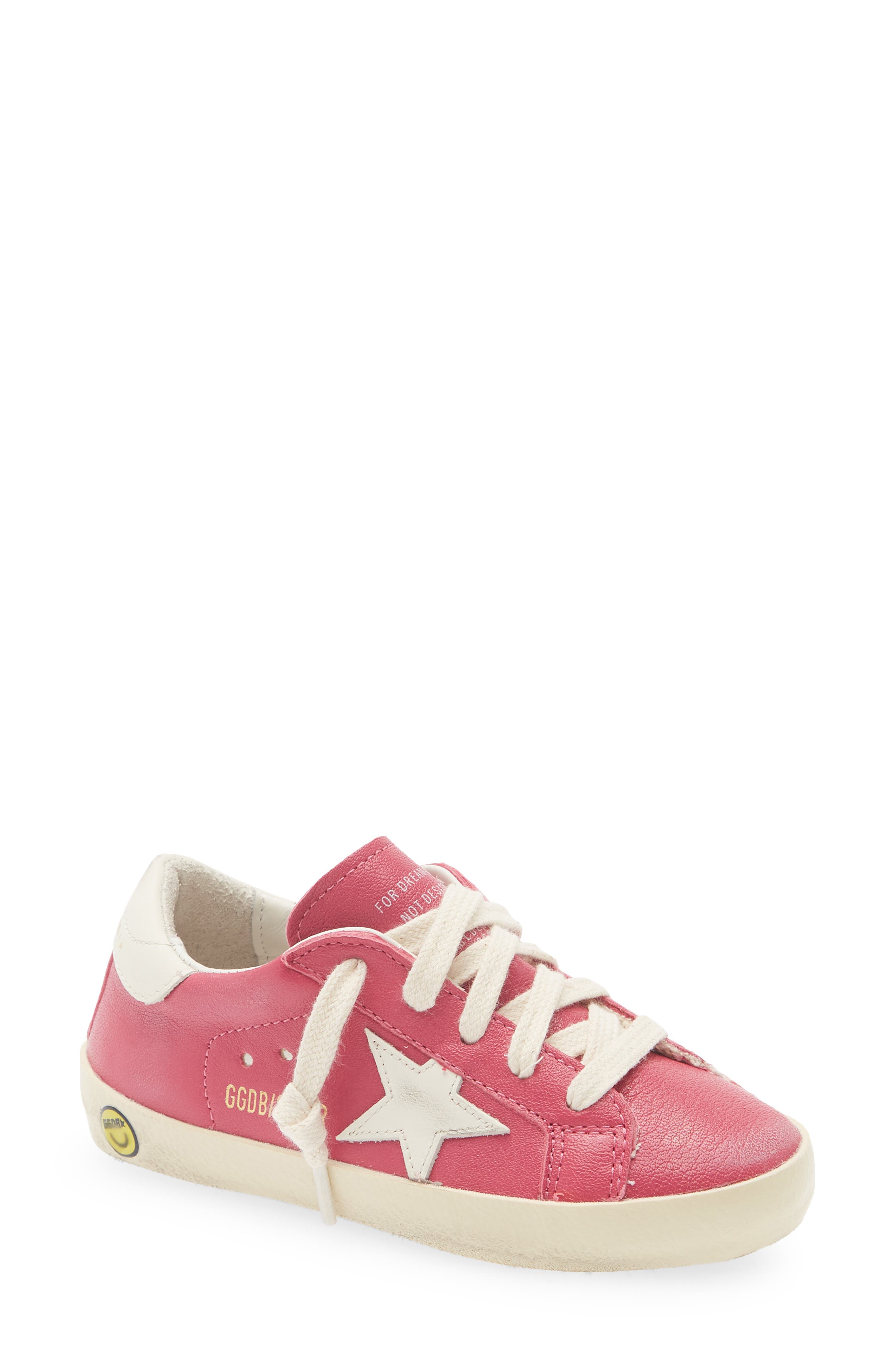 Kids' Super-Star Sneaker, Main, color, HOT PINK/ CREAM