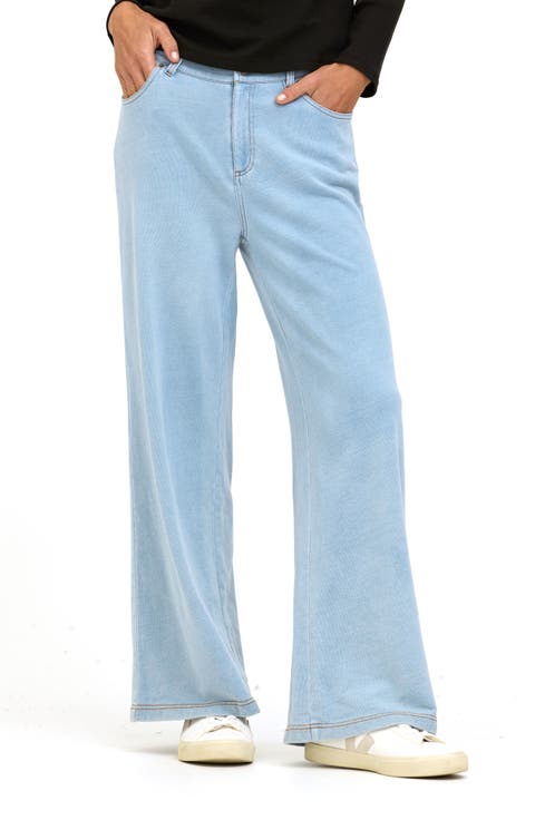 Krystal Denim Terry Pants