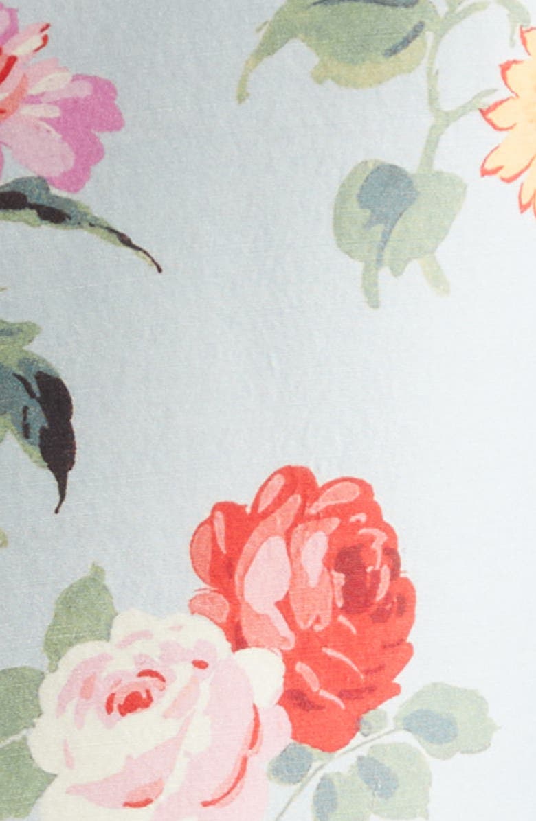 Brandon Maxwell The Delaney Floral Virgin Wool & Silk Faille Tuxedo Jacket, Alternate, color, Light Blue Floral