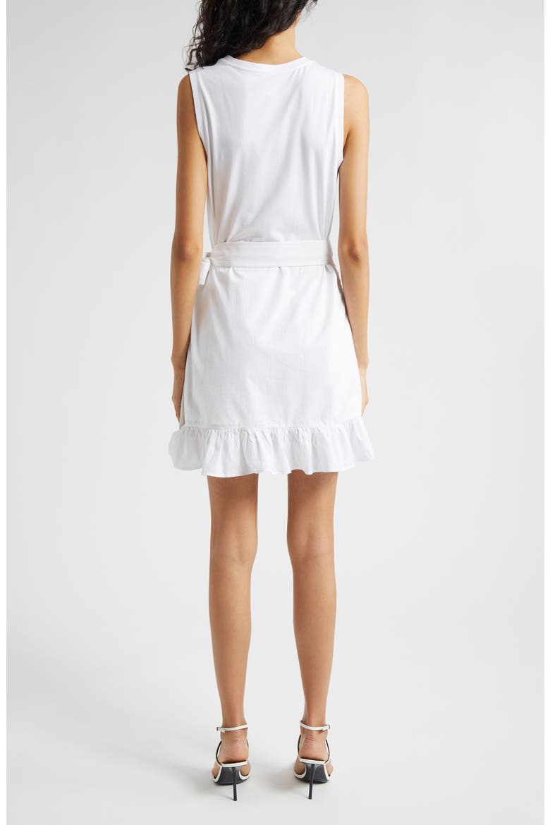Mahlia Tie Belt Sheath Dress, Alternate, color, WHITE