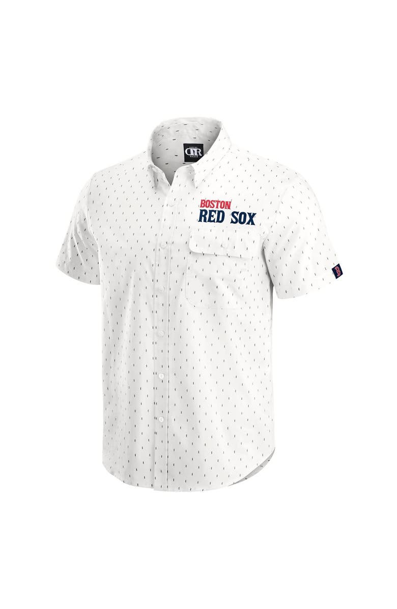 Darius Rucker Collection by Fanatics Men's Darius Rucker Collection by Fanatics  Cream Boston Red Sox Printed Button-Down Top, Alternate, color, Cream