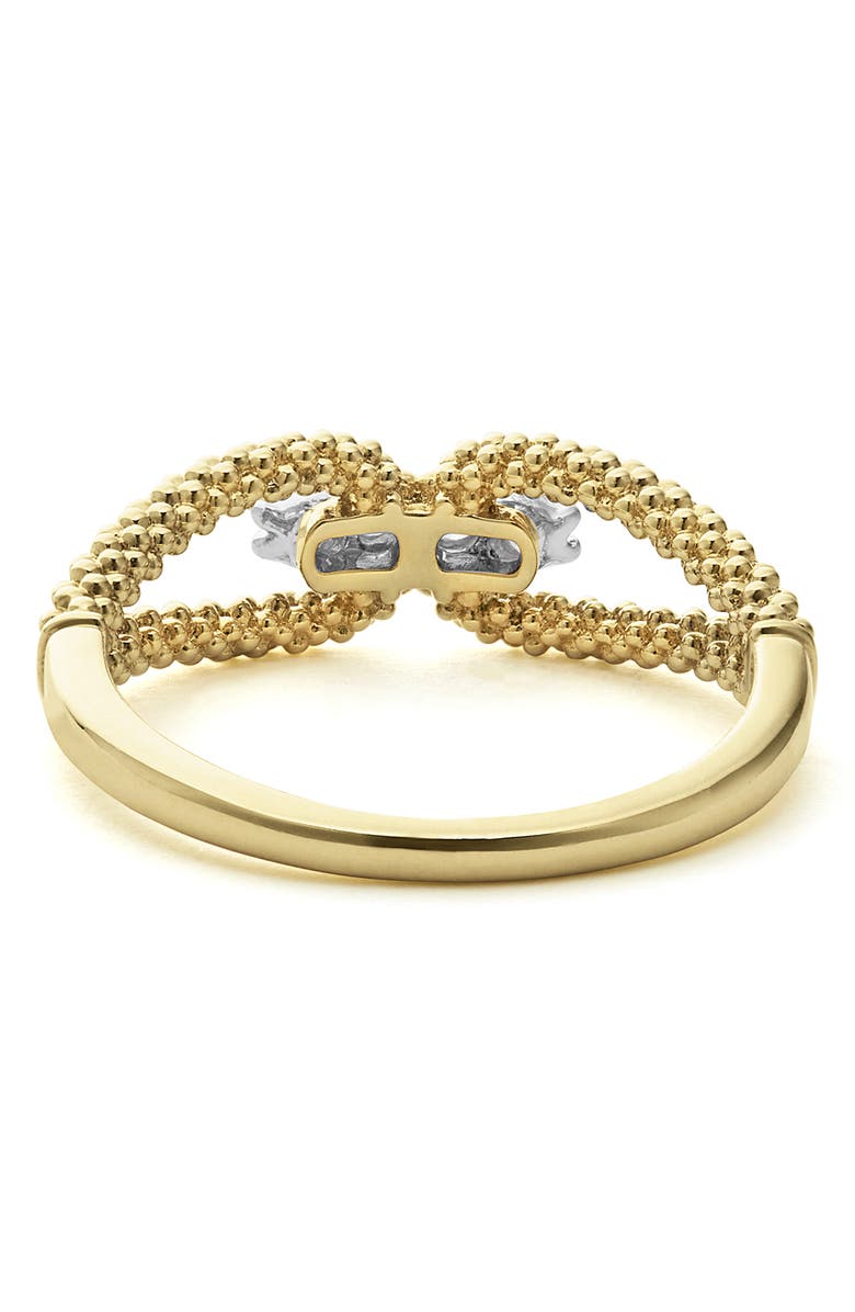 LAGOS Superfine Signature Caviar Diamond Station Ring, Alternate, color, Gold Diamond