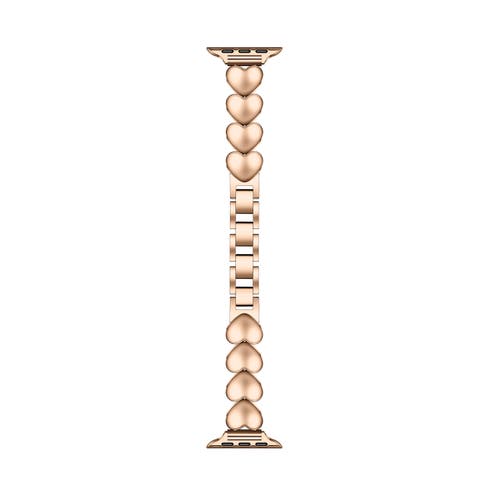 Posh Tech Aphrodite Heart Zinc Band For Apple Watch In Gold
