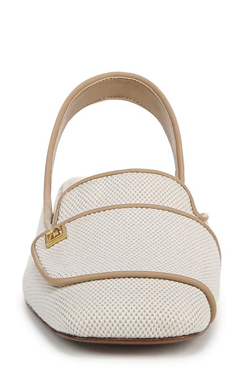 Franco Sarto Teagan Slingback Half D'orsay Flat In Natural