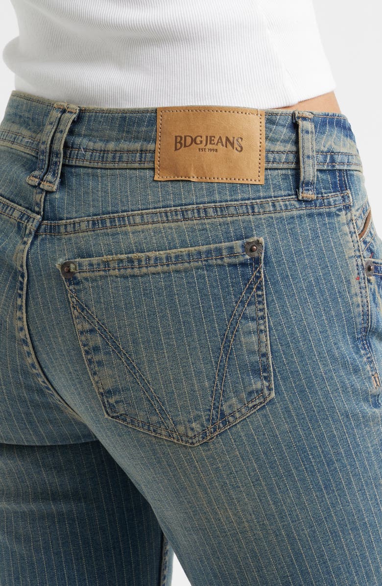 BDG Urban Outfitters Brooke Pinstripe Low Rise Flare Jeans, Alternate, color, Tinted Stripe