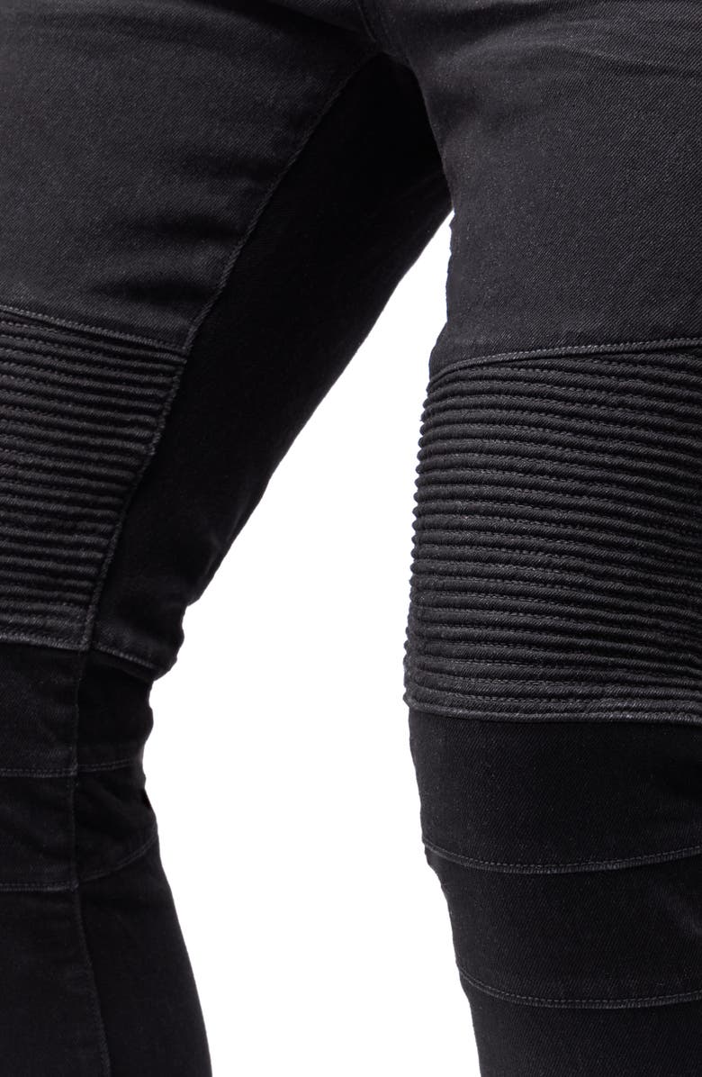 XRAY Stretch Moto Skinny Jeans, Alternate, color, 