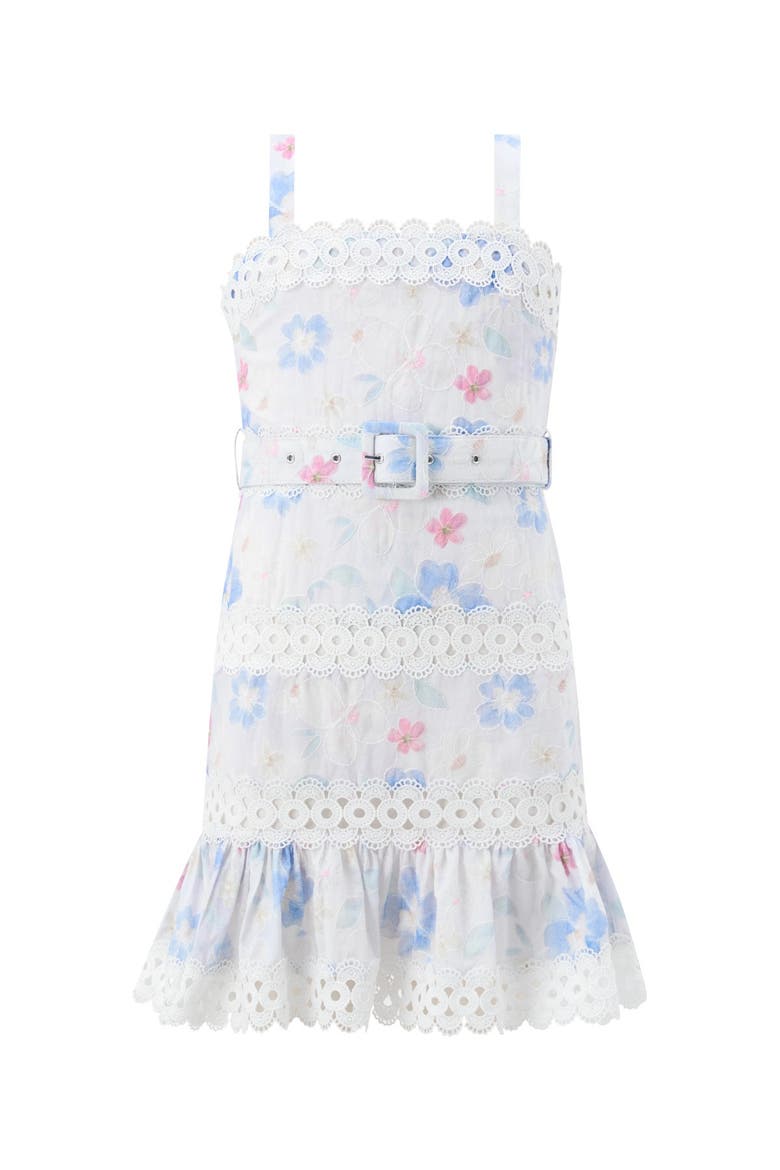Deanna Embroidered Mini Dress, Main, color, Multi