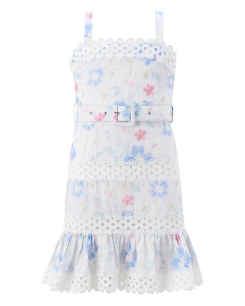 Deanna Embroidered Mini Dress