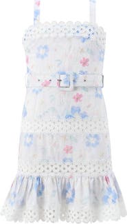 Marlo Kids Deanna Embroidered Mini Dress