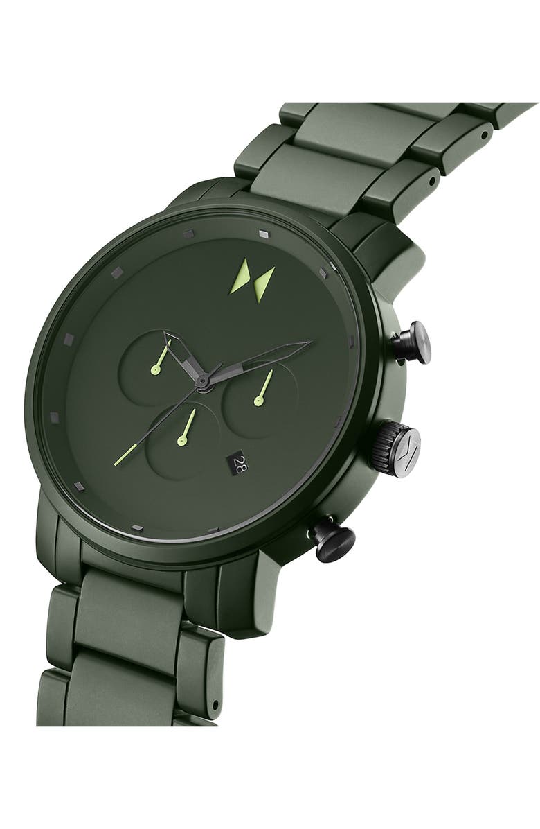 MVMT Chronograph Ceramic Bracelet Watch, 45mm, Alternate, color, 