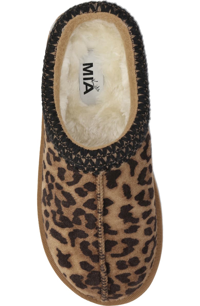 MIA Kids' Downee Scuff Slipper, Alternate, color, Leopard Print