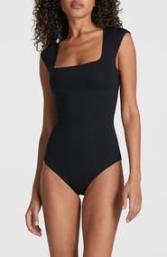 Commando Neoprene Cap Sleeve Bodysuit
