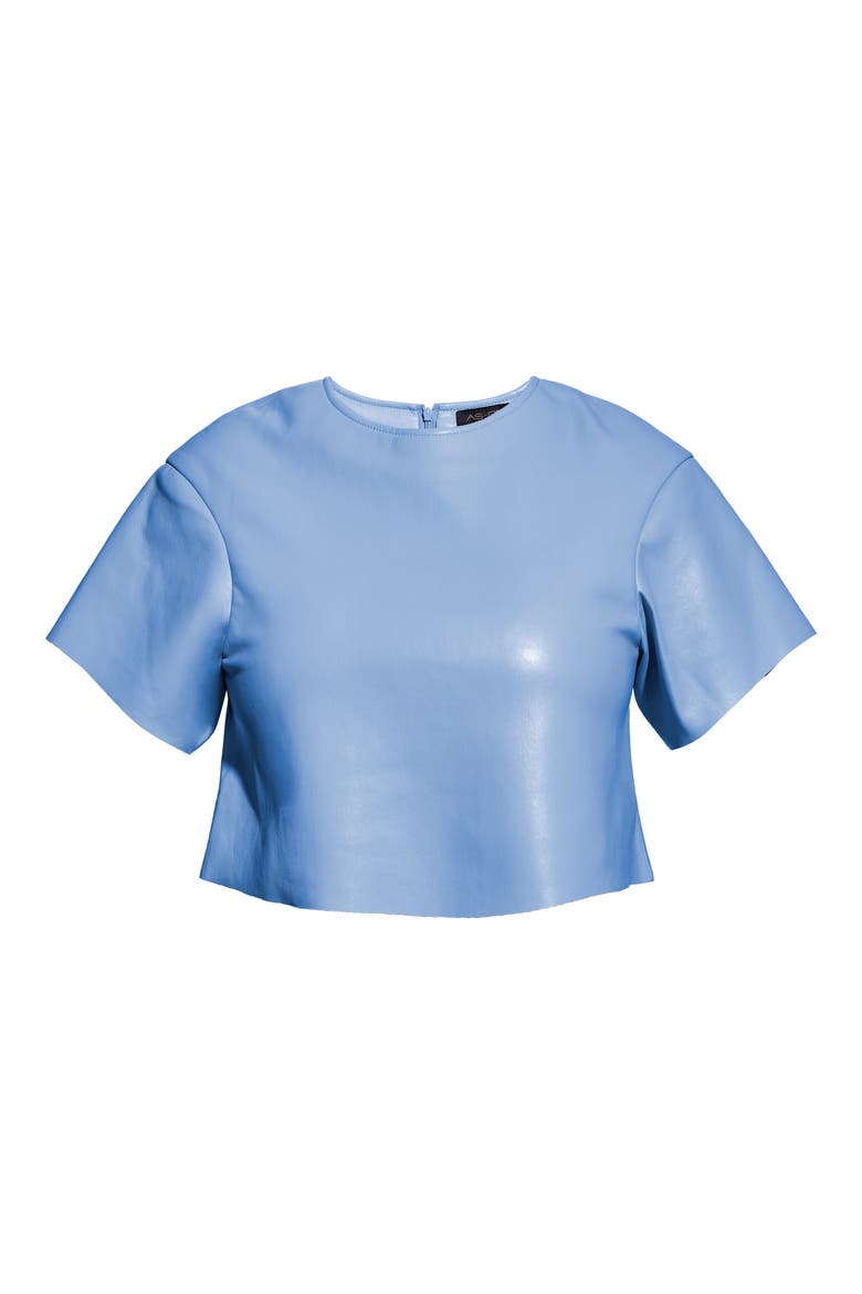 Beck Recycled Leather Tee, Alternate, color, POWDER BLUE