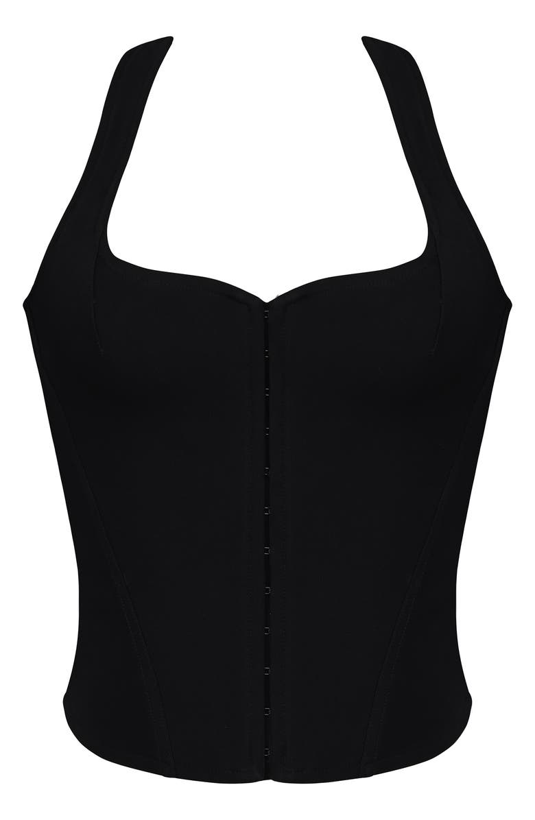 HOUSE OF CB The Halter Corset Top, Alternate, color, Black