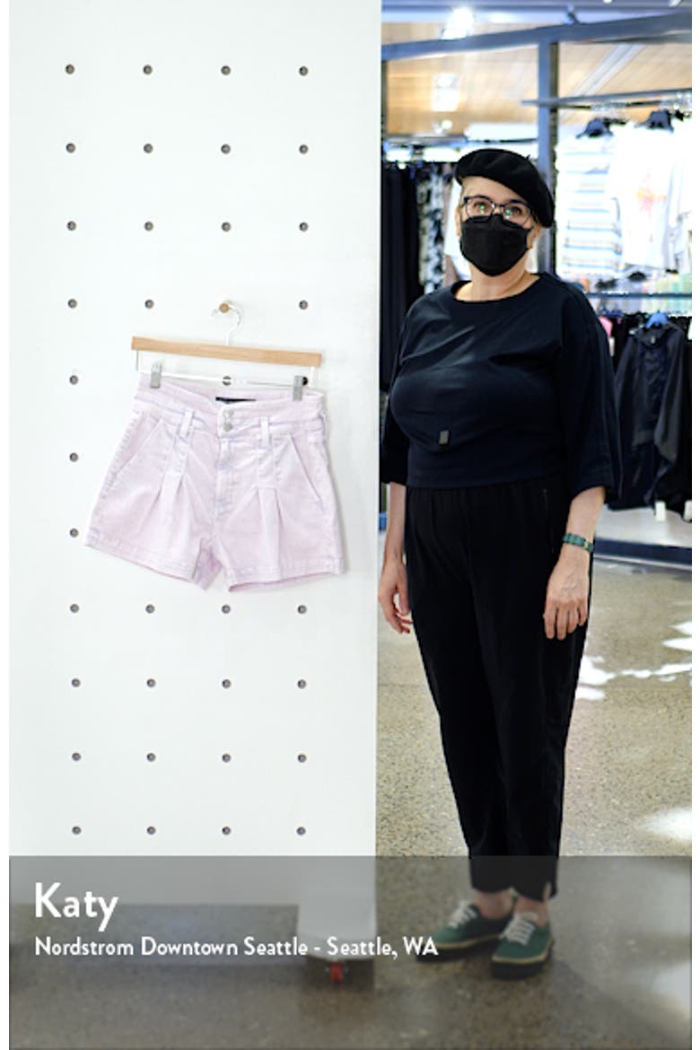 Jaylen High Waist Pleat Front Shorts video