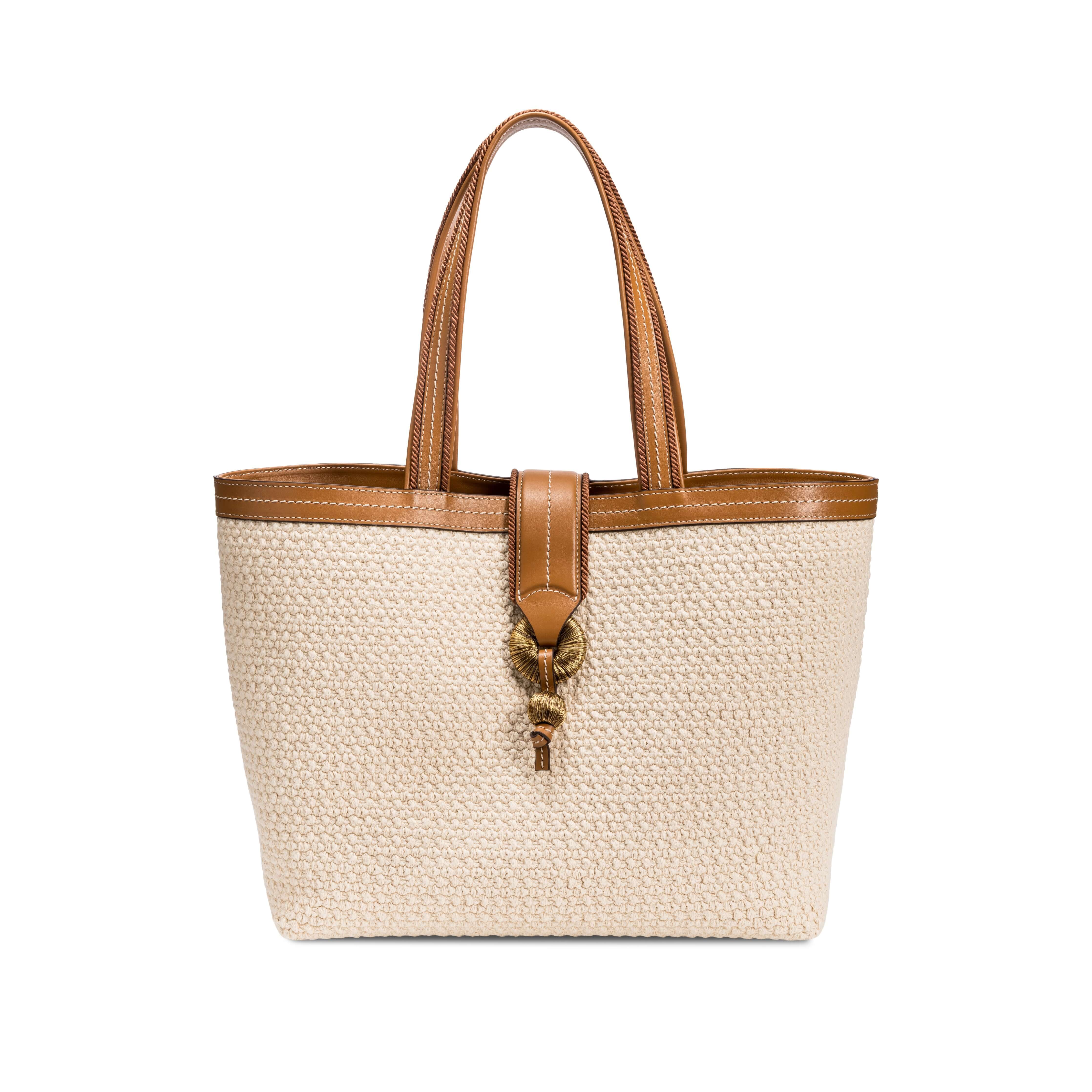 Boho Chic Medium Off White Tote Bag, Alternate, color, Off-White