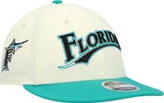 New Era Men's New Era x Felt Cream Florida Marlins Low Profile 9FIFTY Snapback Hat