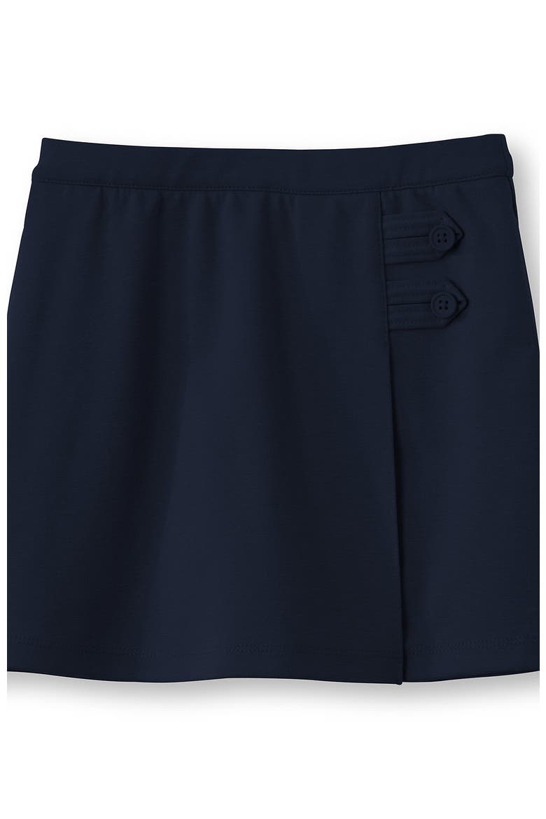 Girls Ponte A Line Skort Above the Knee, Alternate, color, Classic Navy