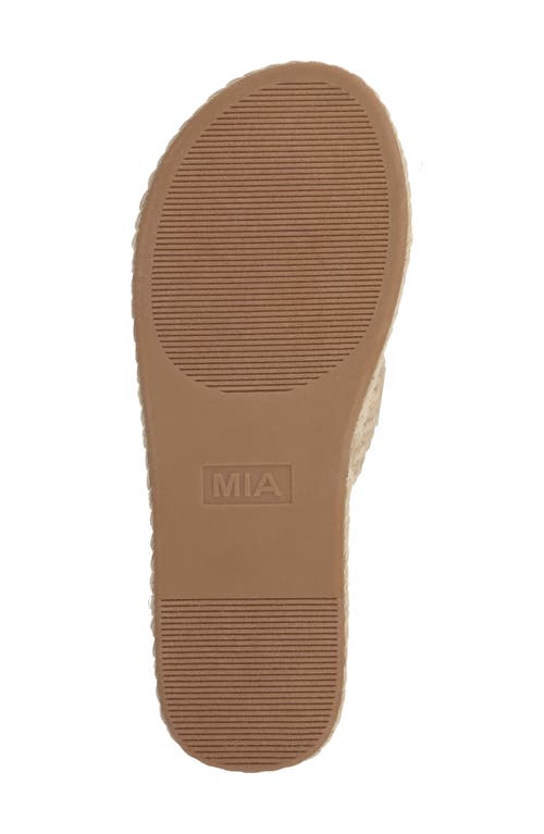 Mia Sirah Platform Slide Sandal In Natural